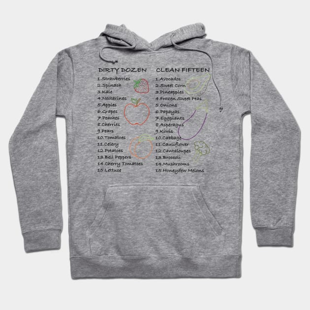 Fruits and Veggies Hoodie by NikInked